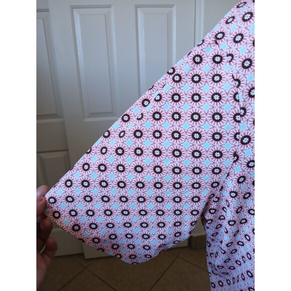 Lands End Womens 2X Crew Neck Short Sleeve T-Shirt Top Multicolor Floral Casual‎ - Picture 5 of 13